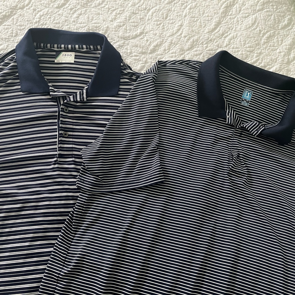 Lot of 2 Izod golf shirts/polo.